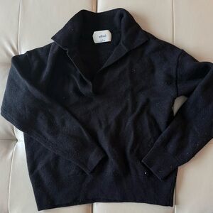 Aritzia black collared sweater